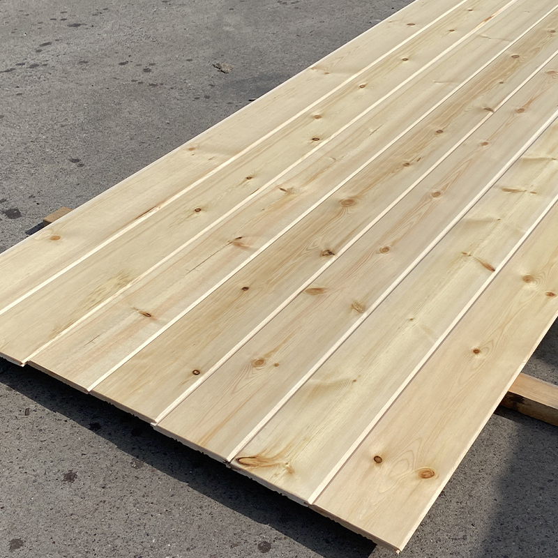 Pannello da parete con linguetta e scanalatura in pino
