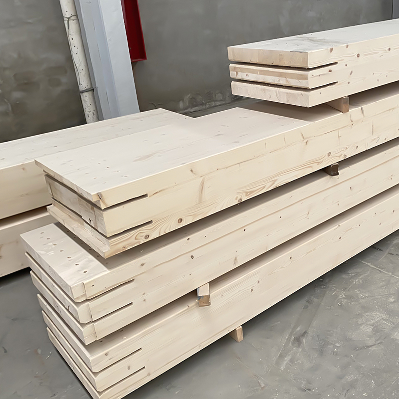 Trave e montante in legno lamellare di pino