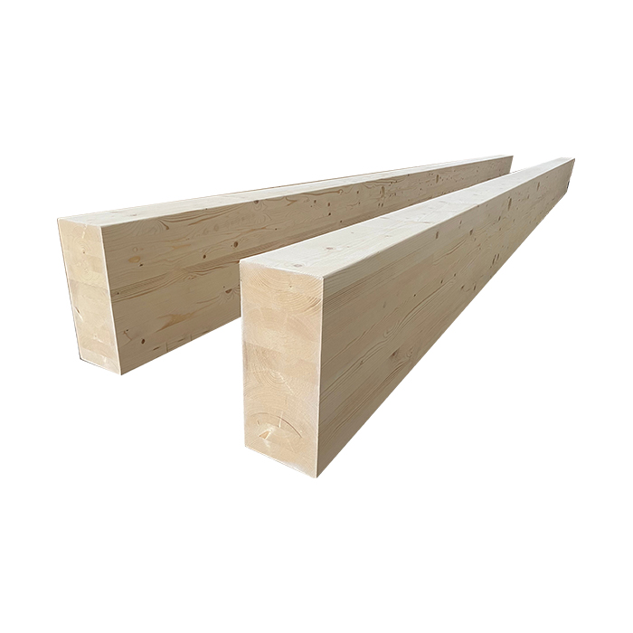 Trave e montante in legno lamellare